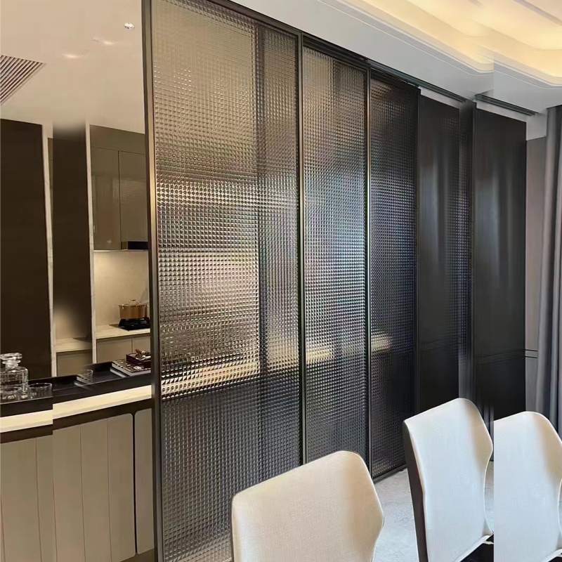 菱形玻璃隔断